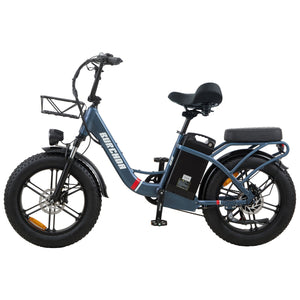 Burchda U8 blue long-range electric bike with 48V 31.5Ah high-capacity battery