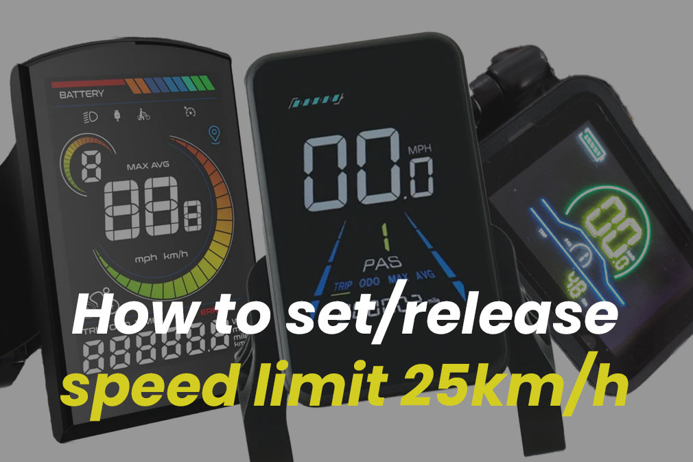 how to set burchda ebike speed limit ?