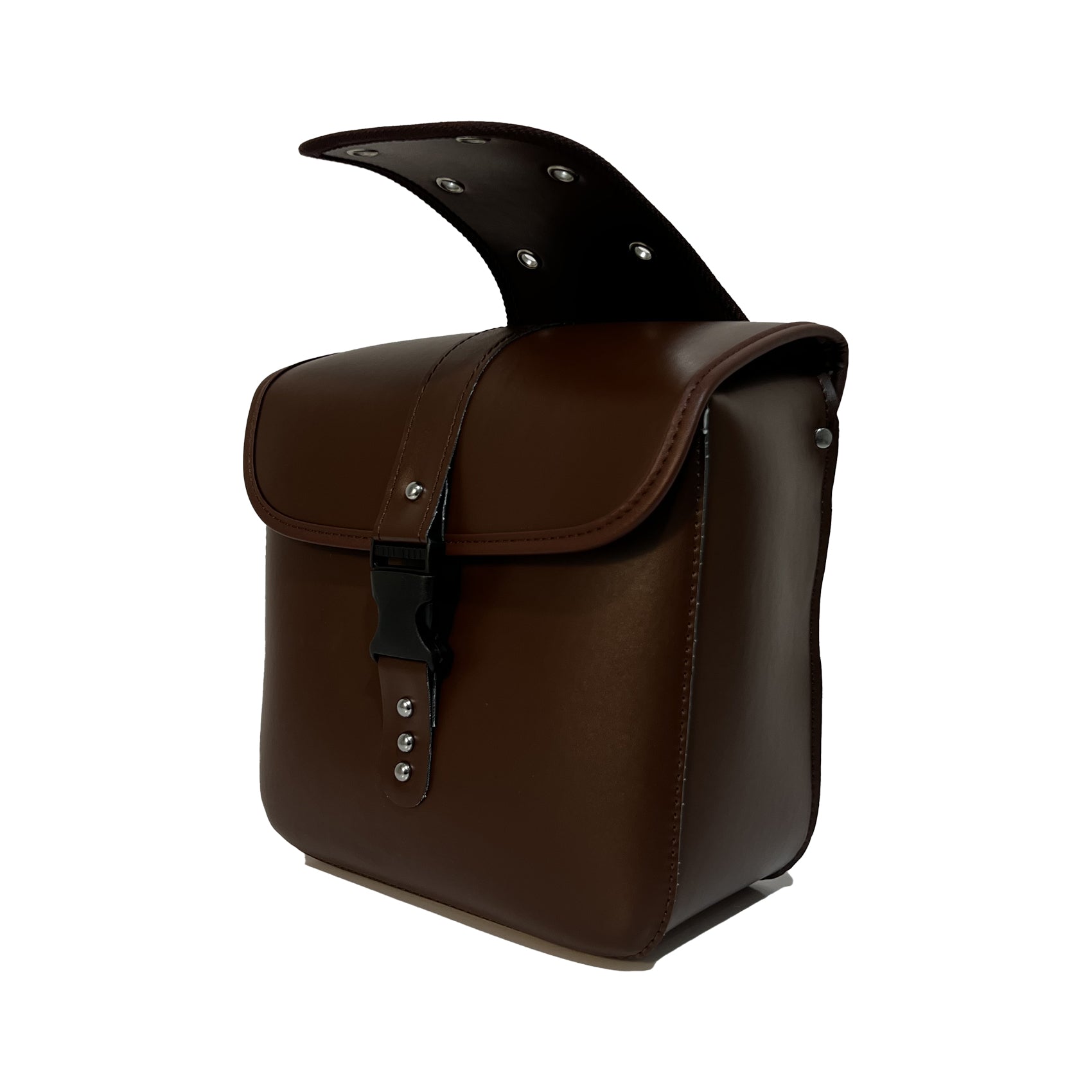 Burchda eBike Brown Leather Saddle Bag